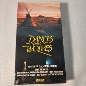 Dances with Wolves VHS SEALED Watermarks Orion Kevin Costner